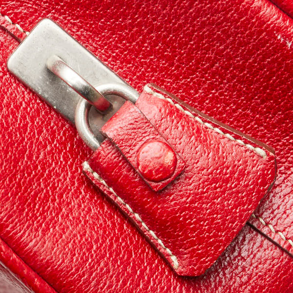 プラダ ハンドバッグ ビジネスバッグ V00463 レッド レザー レディース PRADA 【中古】