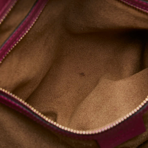 グッチ GGスプリーム ボストンバッグ ショルダーバッグ 2WAY 409529 ピンク ブラウン PVC レザー レディース GUCCI 【中古】