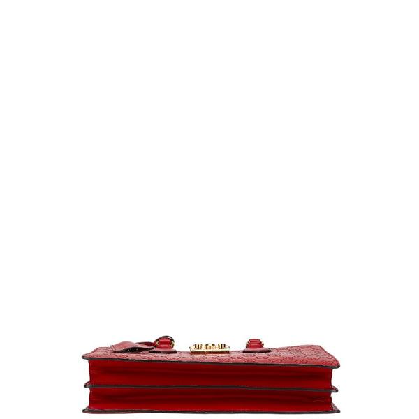 グッチ グッチシマ ハンドバッグ 428207 レッド レザー レディース GUCCI 【中古】