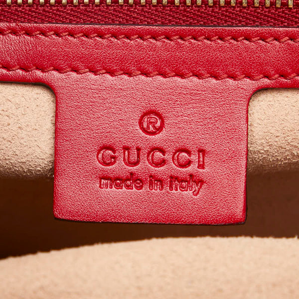 グッチ グッチシマ ハンドバッグ 428207 レッド レザー レディース GUCCI 【中古】