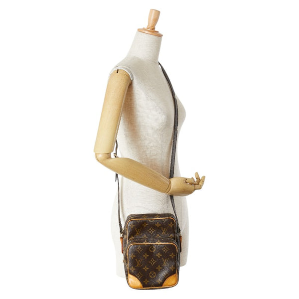 ルイ ヴィトン モノグラム アマゾン 斜め掛け ショルダーバッグ M45236 ブラウン PVC レザー レディース LOUIS VUITTON 【中古】