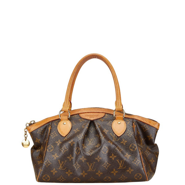 ルイ ヴィトン モノグラム ティヴォリPM ハンドバッグ M40143 ブラウン PVC レザー レディース LOUIS VUITTON 【中古】