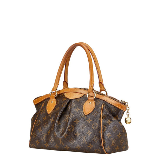 ルイ ヴィトン モノグラム ティヴォリPM ハンドバッグ M40143 ブラウン PVC レザー レディース LOUIS VUITTON 【中古】