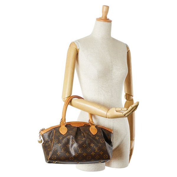 ルイ ヴィトン モノグラム ティヴォリPM ハンドバッグ M40143 ブラウン PVC レザー レディース LOUIS VUITTON 【中古】