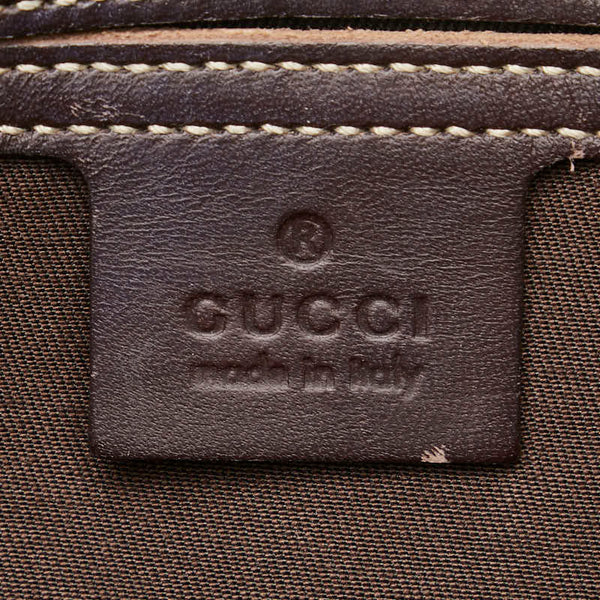 グッチ GGスプリーム 斜め掛け ショルダーバッグ 201732 ベージュ ブラウン PVC レザー レディース GUCCI 【中古】