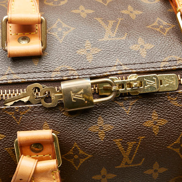 ルイ ヴィトン モノグラム キーポル55 ボストンバッグ M41424 ブラウン PVC レザー レディース LOUIS VUITTON 【中古】