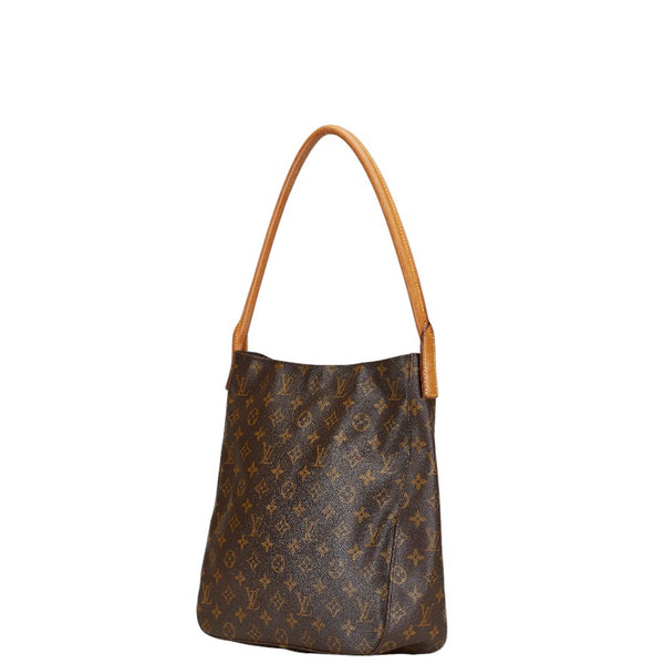 ルイ ヴィトン モノグラム ルーピングGM ショルダーバッグ M51145 ブラウン PVC レザー レディース LOUIS VUITTON 【中古】