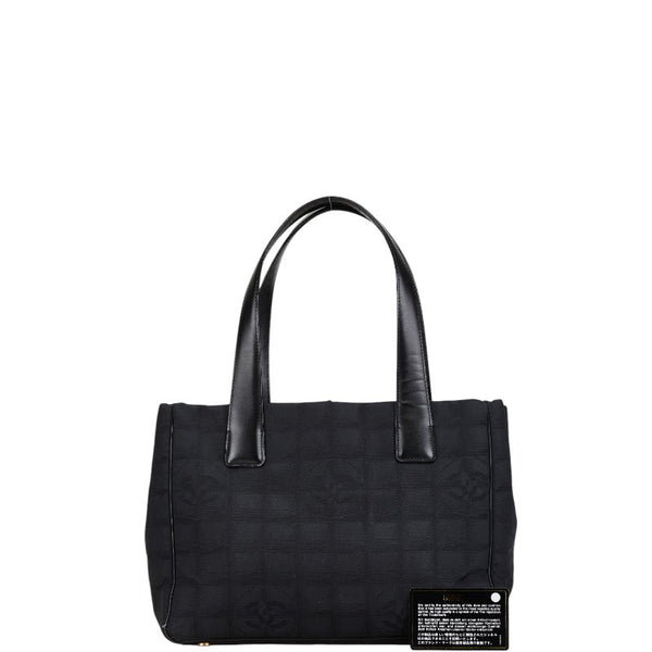 シャネル ニュートラベルライン ココマーク ハンドバッグ トートバッグ ブラック ナイロン レザー レディース CHANEL 【中古】
