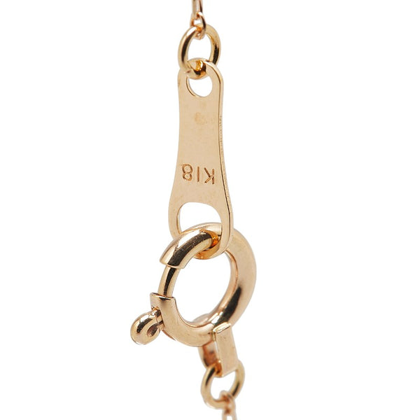 カナルヨンドシー K18PG ピンクゴールド ダイヤ ペンダントネックレス レディース canal4℃ 【中古】