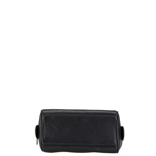 セリーヌ ミニ ハンドバッグ ショルダーバッグ 2WAY ブラック レザー レディース CELINE 【中古】