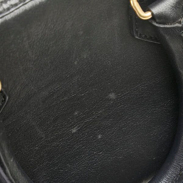 セリーヌ ミニ ハンドバッグ ショルダーバッグ 2WAY ブラック レザー レディース CELINE 【中古】