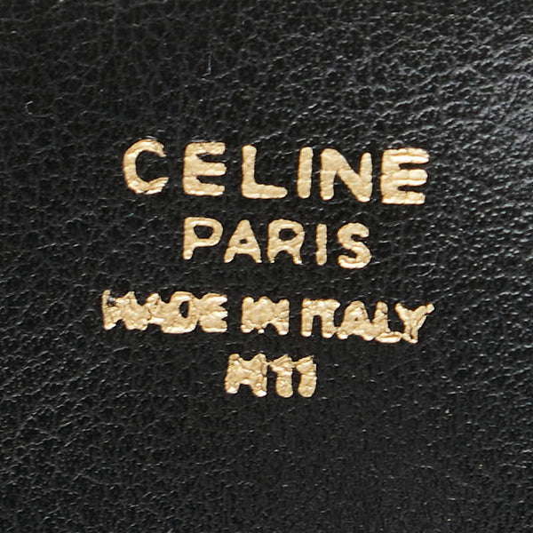 セリーヌ ミニ ハンドバッグ ショルダーバッグ 2WAY ブラック レザー レディース CELINE 【中古】