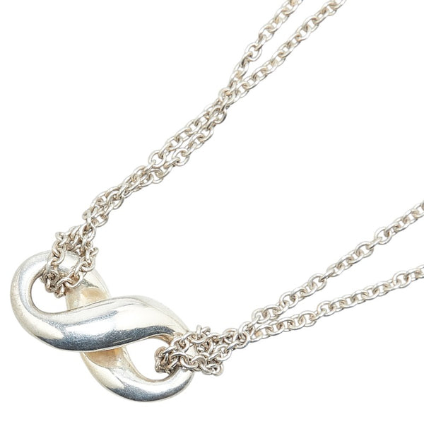 ティファニー インフィニティ ダブル ネックレス シルバー SV925 シルバー レディース TIFFANY&Co. 【中古】