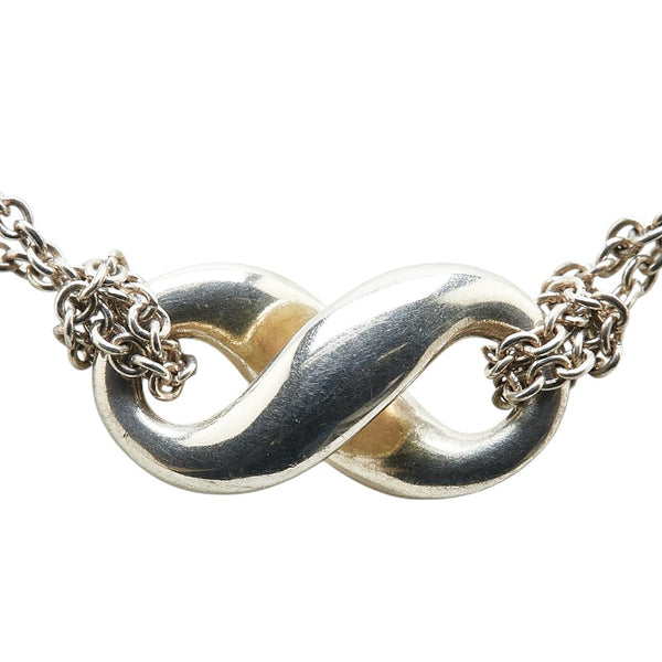ティファニー インフィニティ ダブル ネックレス シルバー SV925 シルバー レディース TIFFANY&Co. 【中古】