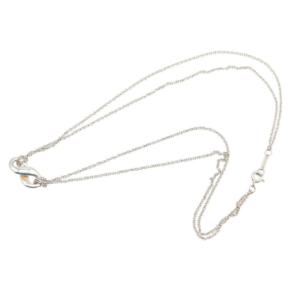 ティファニー インフィニティ ダブル ネックレス シルバー SV925 シルバー レディース TIFFANY&Co. 【中古】