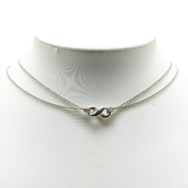 ティファニー インフィニティ ダブル ネックレス シルバー SV925 シルバー レディース TIFFANY&Co. 【中古】