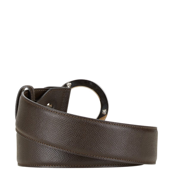 ブルガリ ビーゼロワン ベルト サイズ：110/44 ブラウン レザー レディース BVLGARI 【中古】