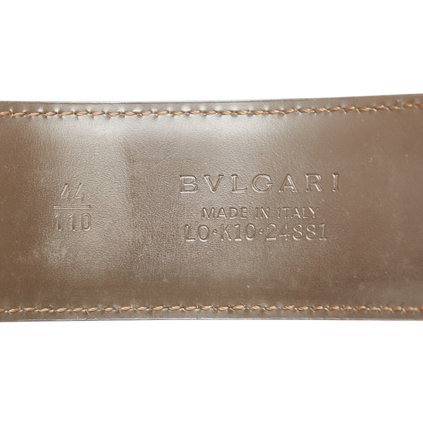ブルガリ ビーゼロワン ベルト サイズ：110/44 ブラウン レザー レディース BVLGARI 【中古】