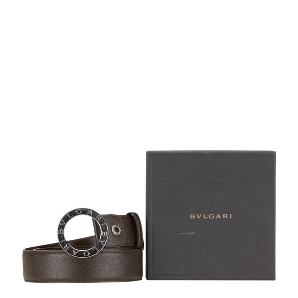 ブルガリ ビーゼロワン ベルト サイズ：110/44 ブラウン レザー レディース BVLGARI 【中古】