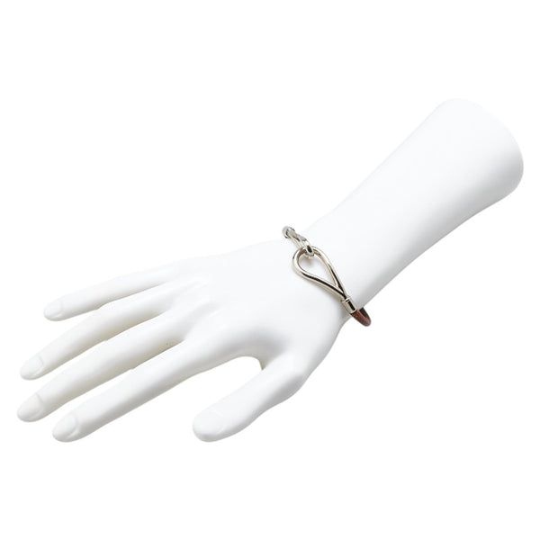 エルメス ジャンボ バングル ブレスレット  ブラウン ゴールド レザー メッキ レディース HERMES 【中古】