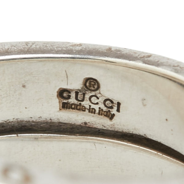 グッチ リング 指輪 #13 シルバー SV925 シルバー レディース GUCCI 【中古】