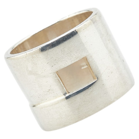 グッチ オープンG リング 指輪 シルバー SV925 シルバー レディース GUCCI 【中古】