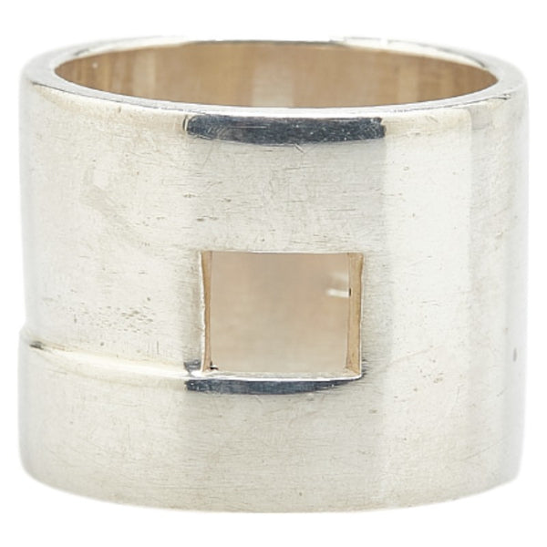 グッチ オープンG リング 指輪 シルバー SV925 シルバー レディース GUCCI 【中古】