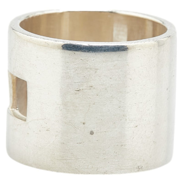 グッチ オープンG リング 指輪 シルバー SV925 シルバー レディース GUCCI 【中古】