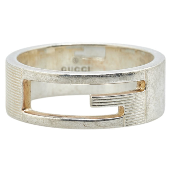 グッチ ブランデッドG リング 指輪 #21 シルバー SV925 シルバー レディース GUCCI 【中古】