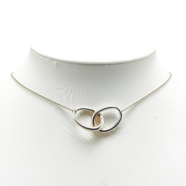 ティファニー エルサ べレッティ ダブルループ ネックレス シルバー スターリングシルバー レディース TIFFANY&Co. 【中古】
