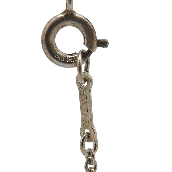 ティファニー エルサ べレッティ ダブルループ ネックレス シルバー スターリングシルバー レディース TIFFANY&Co. 【中古】