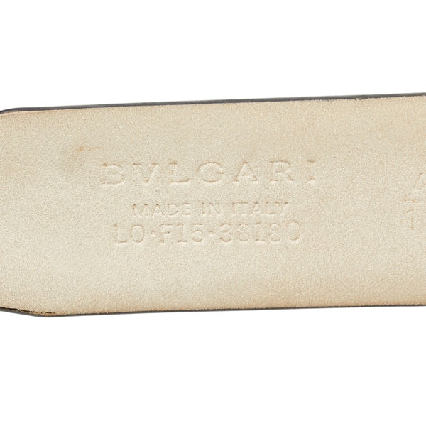 ブルガリ ベルト サイズ：110/44 ブラック レザー レディース BVLGARI 【中古】