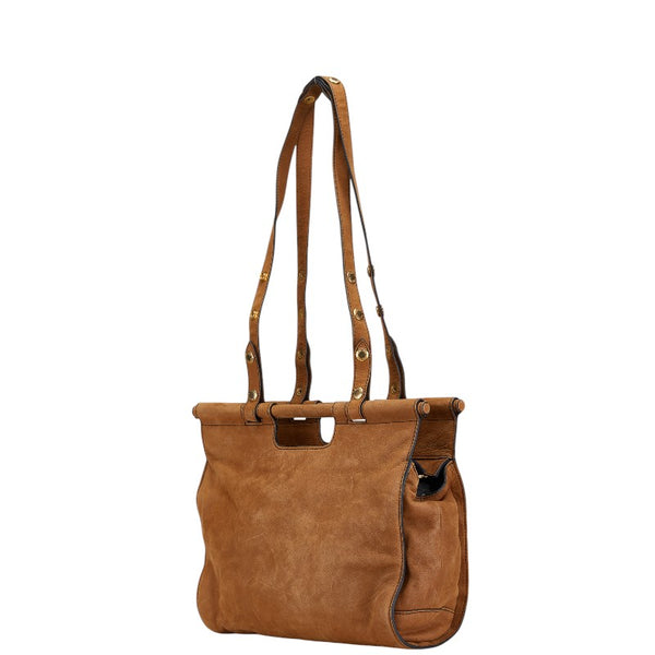 ロエベ ショルダーバッグ ブラウン レザー レディース LOEWE 【中古】