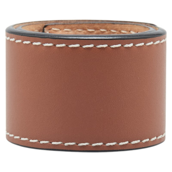 ロエベ アナグラム ブレスレット ブラウン レザー レディース LOEWE 【中古】