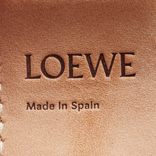 ロエベ アナグラム ブレスレット ブラウン レザー レディース LOEWE 【中古】