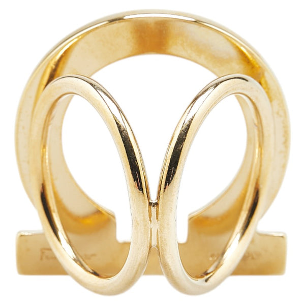 サルヴァトーレフェラガモ ガンチーニ スカーフリング ゴールド メッキ レディース Salvatore Ferragamo 【中古】