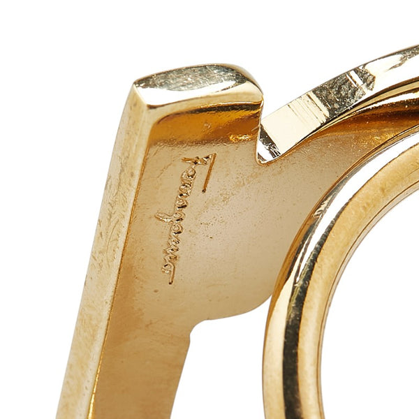 サルヴァトーレフェラガモ ガンチーニ スカーフリング ゴールド メッキ レディース Salvatore Ferragamo 【中古】