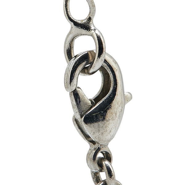 サルヴァトーレフェラガモ ガンチーニ ラインストーン ネックレス シルバー メタル レディース Salvatore Ferragamo 【中古】