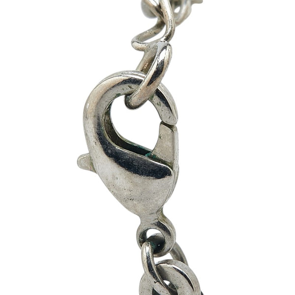 サルヴァトーレフェラガモ ガンチーニ ラインストーン ネックレス シルバー メタル レディース Salvatore Ferragamo 【中古】