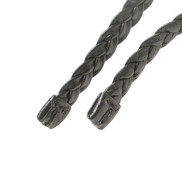 グッチ 編み ベルト 105339 214351 ブラック レザー レディース GUCCI 【中古】