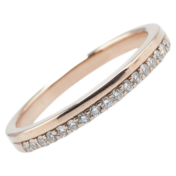 K18PG ピンクゴールド ダイヤ0.28ct リング 指輪 レディース 22号 【中古】