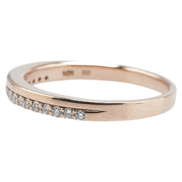 K18PG ピンクゴールド ダイヤ0.28ct リング 指輪 レディース 22号 【中古】