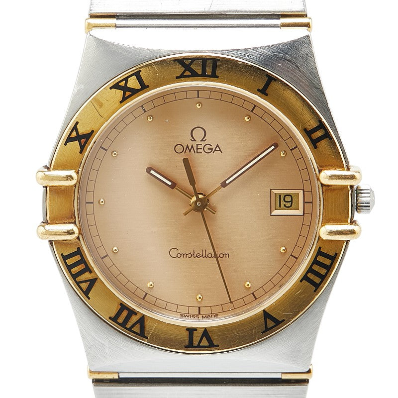 オメガ コンステレーション 腕時計 1310.10 クオーツ ゴールド文字盤 ステンレススチール イエローゴールド メンズ OMEGA 【中古】