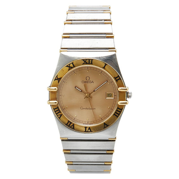 オメガ コンステレーション 腕時計 1310.10 クオーツ ゴールド文字盤 ステンレススチール イエローゴールド メンズ OMEGA 【中古】