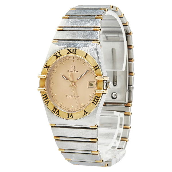 オメガ コンステレーション 腕時計 1310.10 クオーツ ゴールド文字盤 ステンレススチール イエローゴールド メンズ OMEGA 【中古】