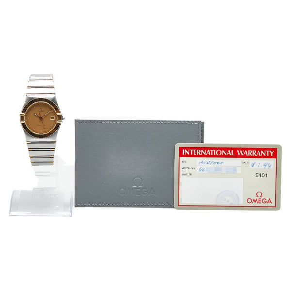 オメガ コンステレーション 腕時計 1310.10 クオーツ ゴールド文字盤 ステンレススチール イエローゴールド メンズ OMEGA 【中古】