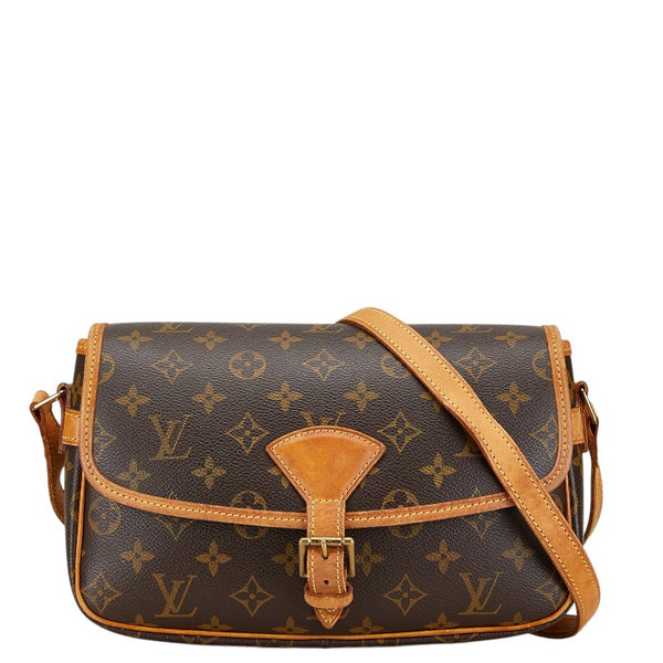 ルイ ヴィトン モノグラム ソローニュ 斜め掛け ショルダーバッグ M42250 ブラウン PVC レザー レディース LOUIS VUITTON 【中古】