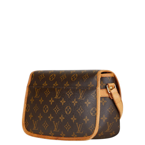 ルイ ヴィトン モノグラム ソローニュ 斜め掛け ショルダーバッグ M42250 ブラウン PVC レザー レディース LOUIS VUITTON 【中古】