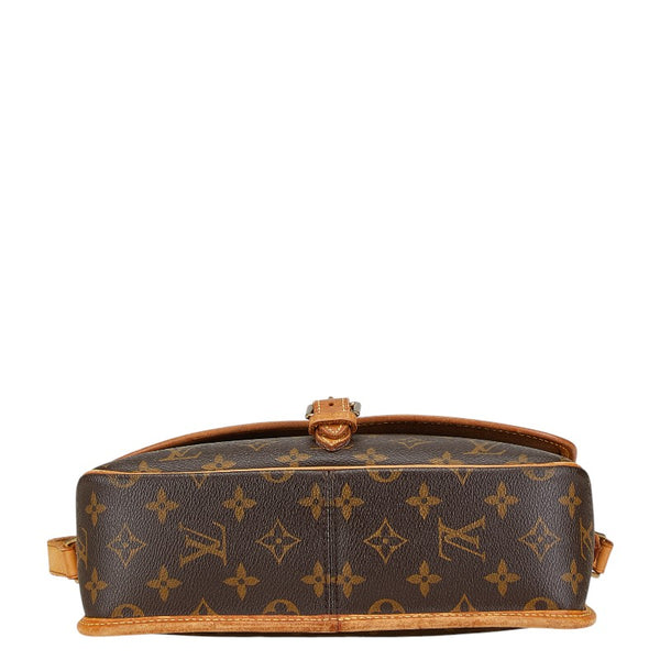 ルイ ヴィトン モノグラム ソローニュ 斜め掛け ショルダーバッグ M42250 ブラウン PVC レザー レディース LOUIS VUITTON 【中古】