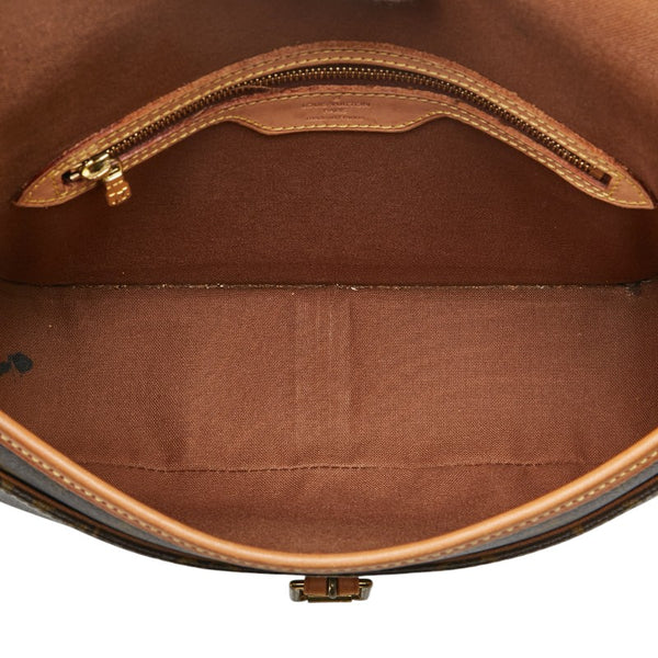 ルイ ヴィトン モノグラム ソローニュ 斜め掛け ショルダーバッグ M42250 ブラウン PVC レザー レディース LOUIS VUITTON 【中古】